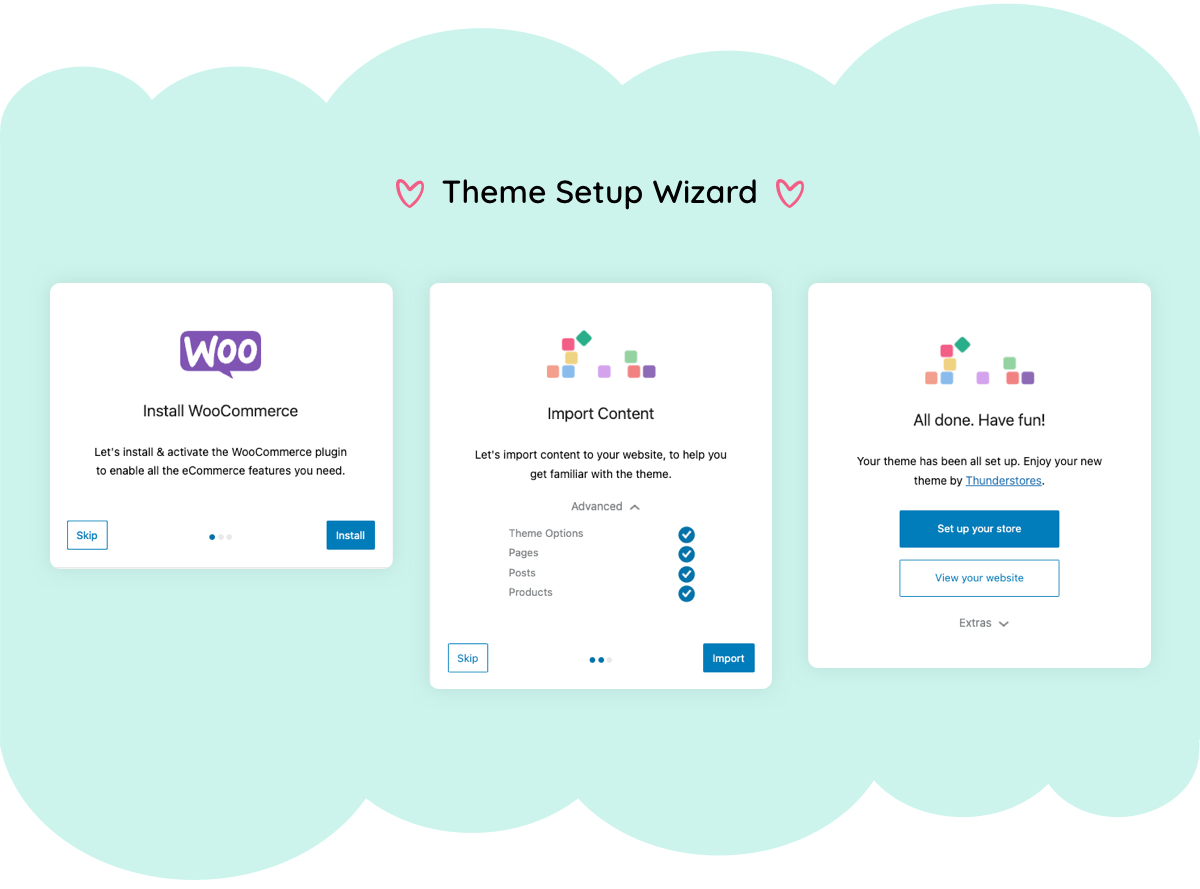 Treehouse Toys and Games WooCommerce Theme - Theme Setup Wizard