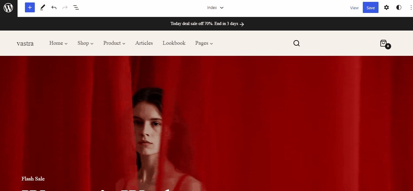 Change cover video in Vastra theme