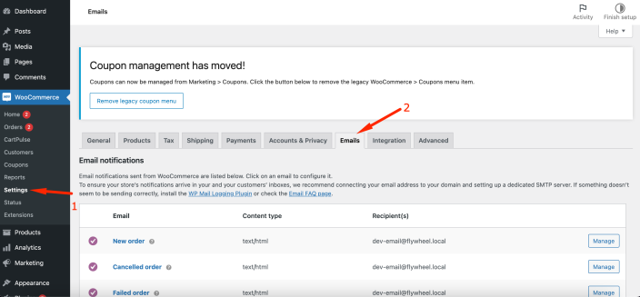 WooCommerce Emails