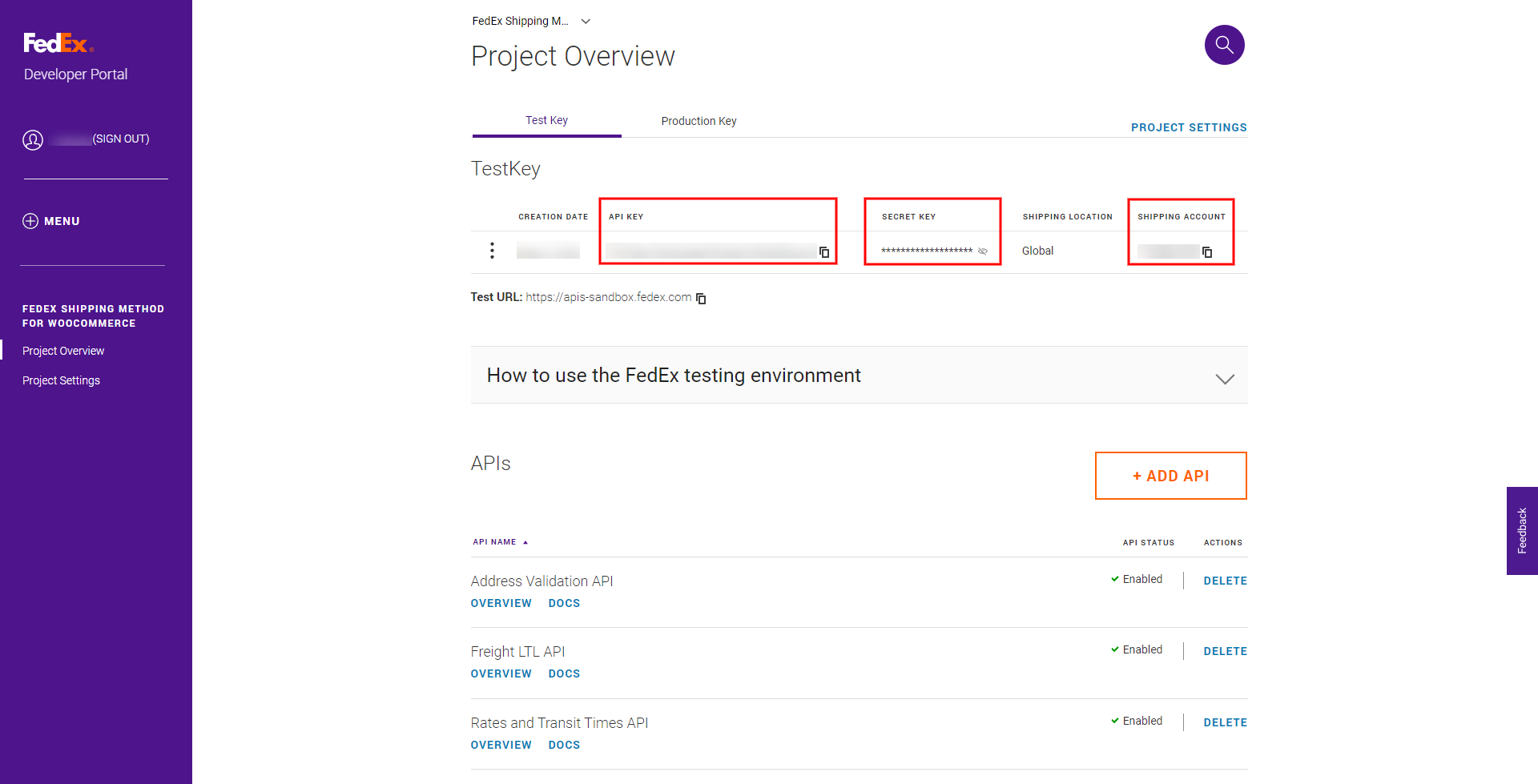 FedEx Shipping Method Documentation - WooCommerce