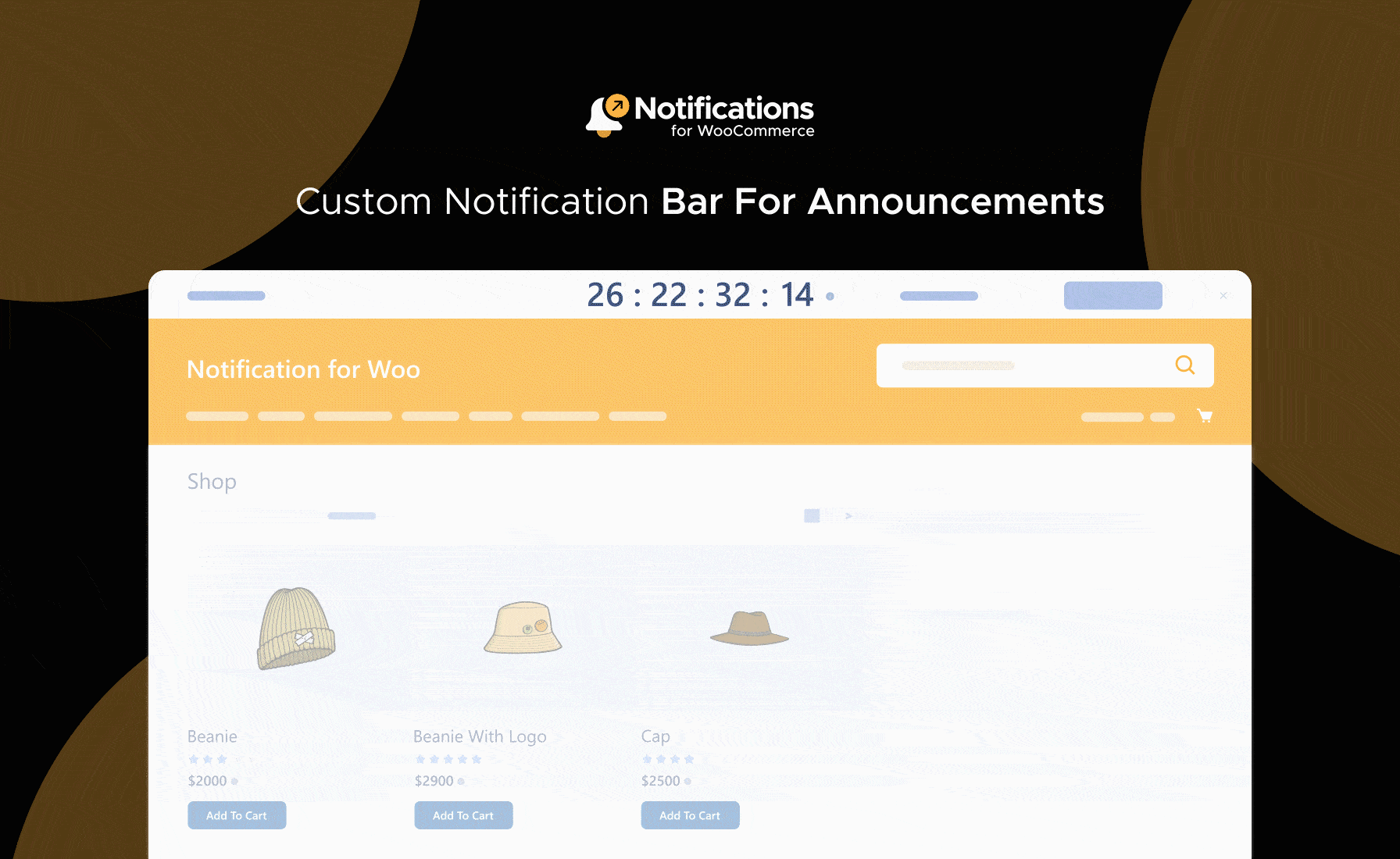 Custom Notification Bar For Announcements Feature