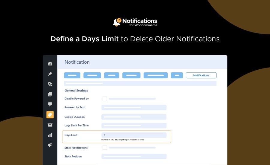 Define a Days Limit to Delete Older Notifications Feature