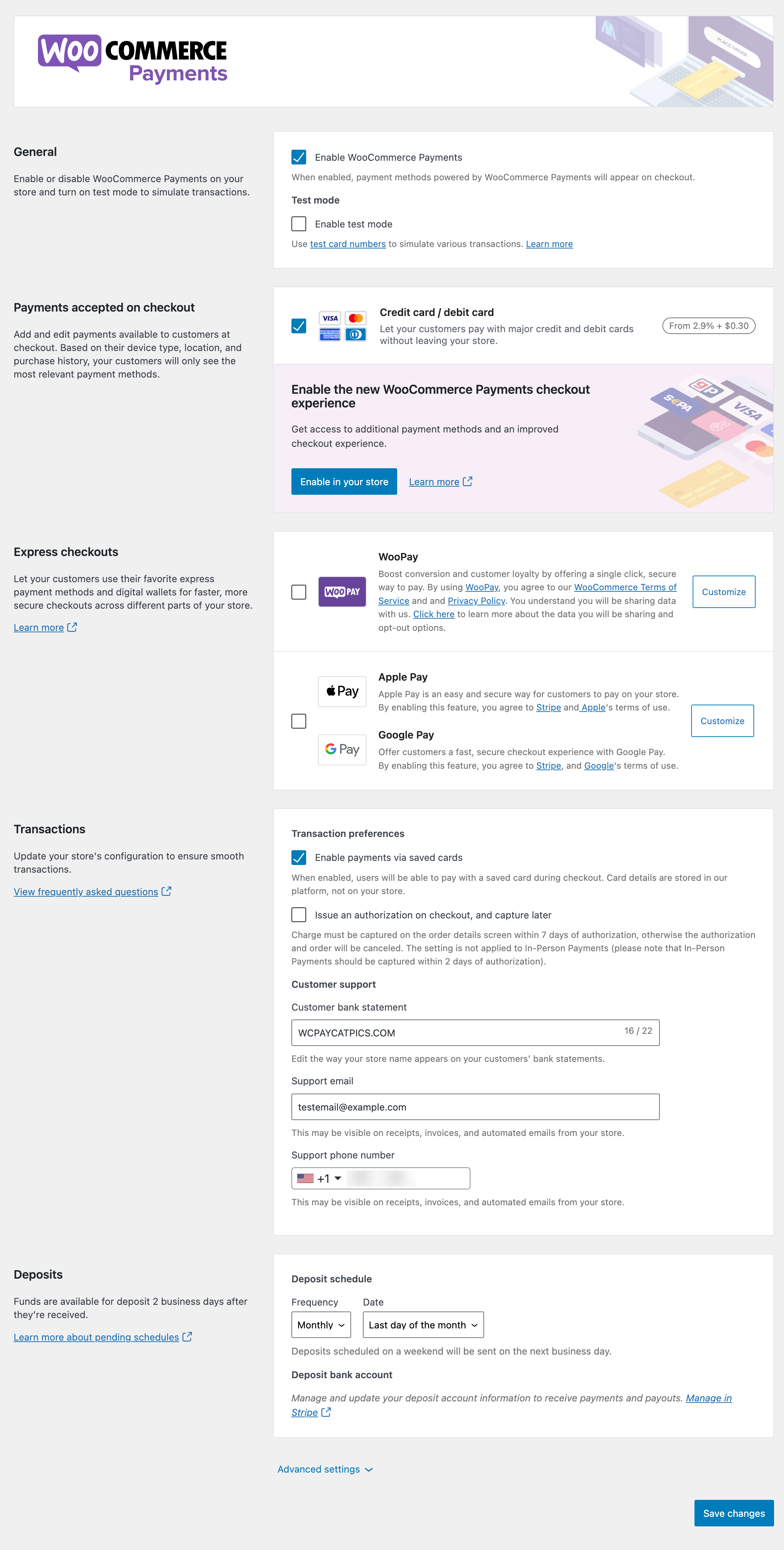 WooPayments: Settings Guide - WooCommerce