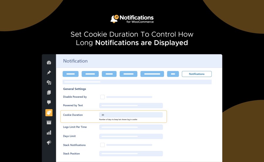 Set Cookie Duration to Control Feature