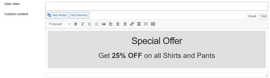 Customize the content of endpoints