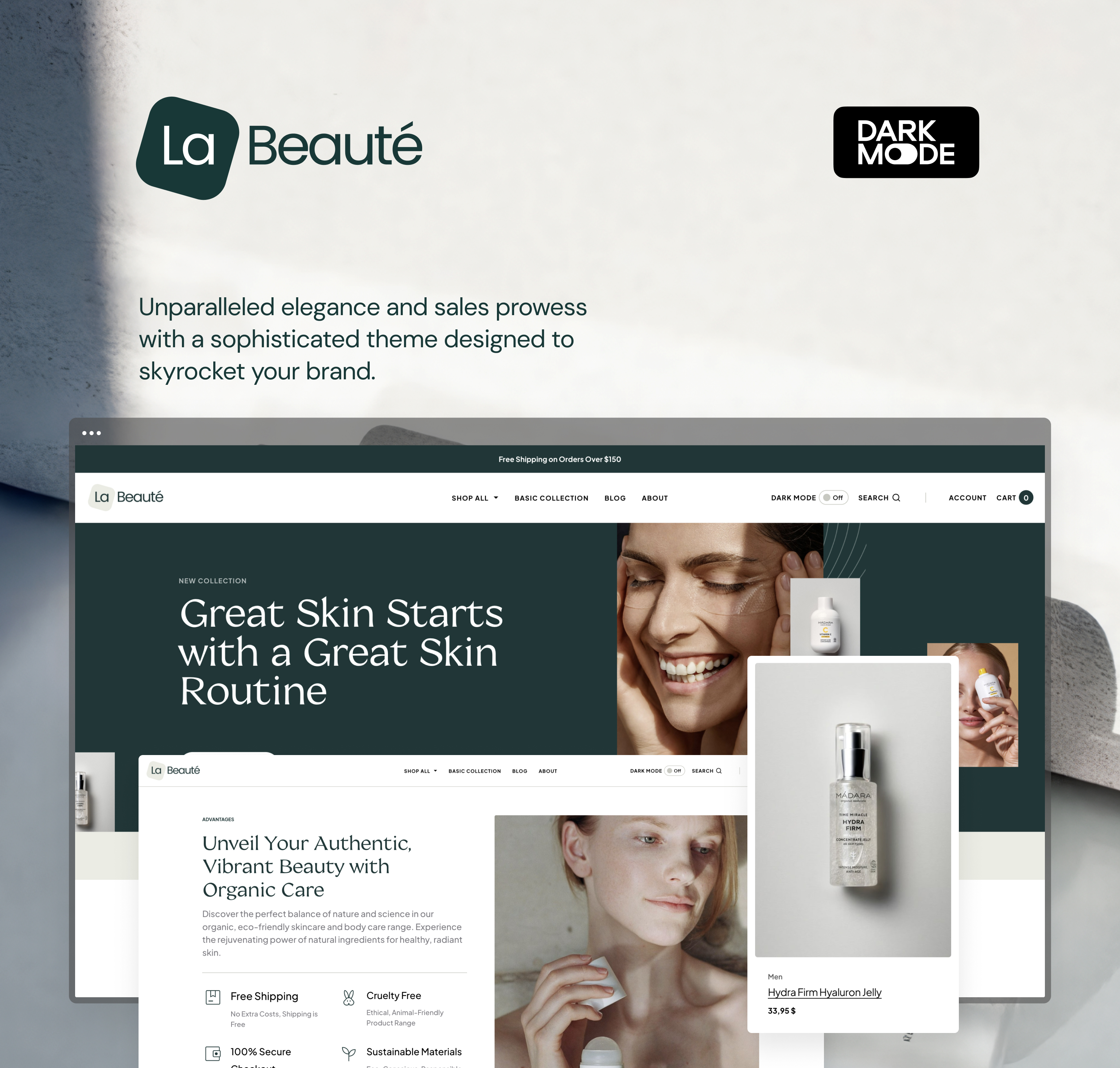 La Beauté - Health And Beauty WordPress eCommerce Theme