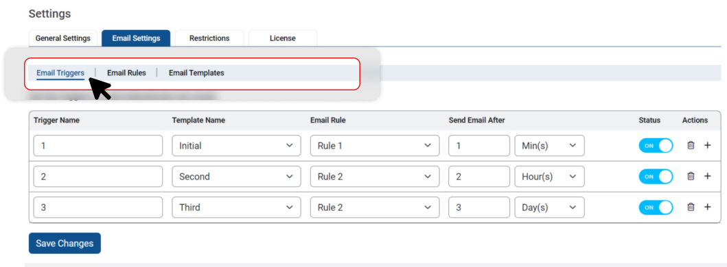 Automate abandoned cart emails with simple set-up rules and triggers 