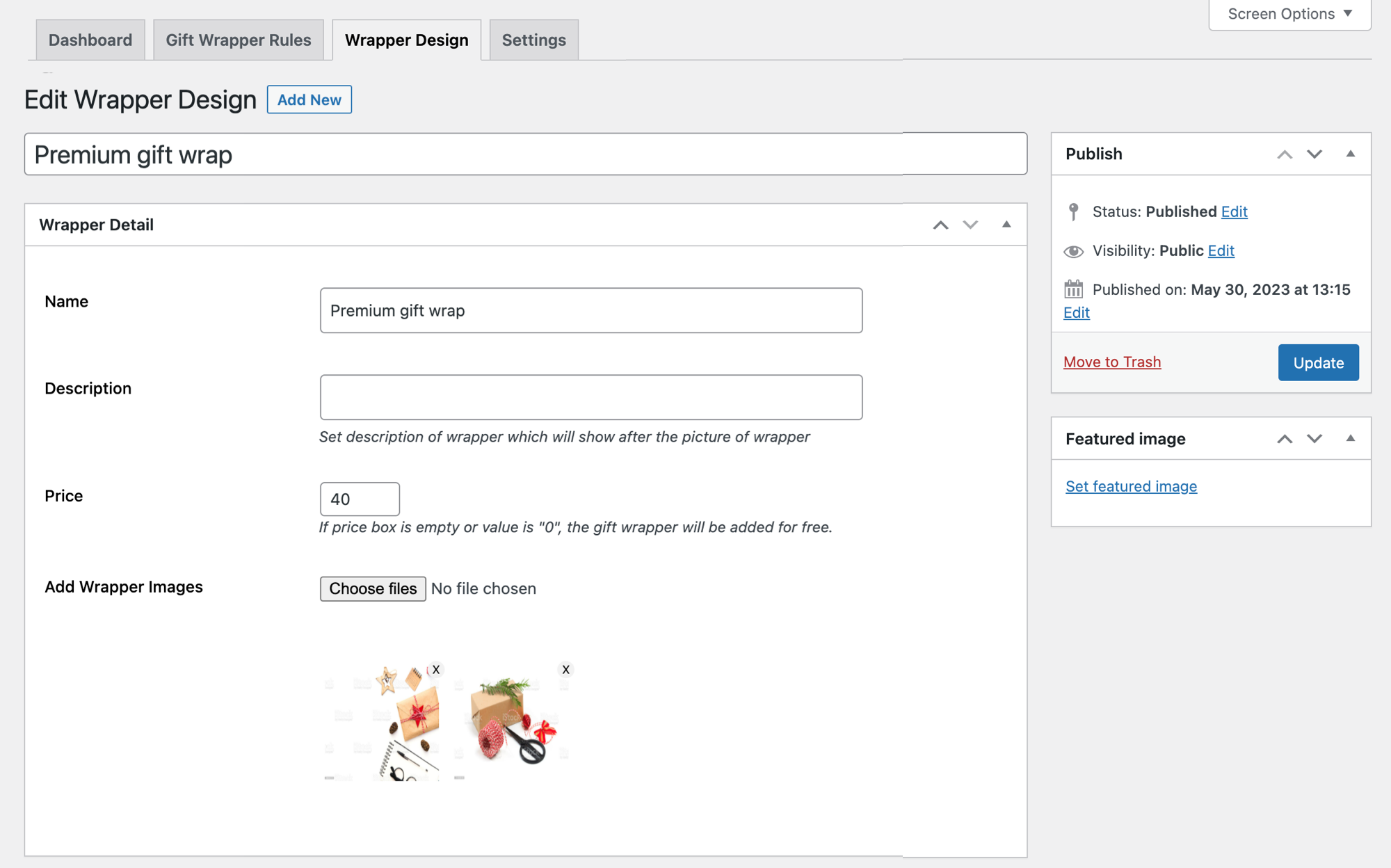 Smart Gift Wrap Documentation - WooCommerce