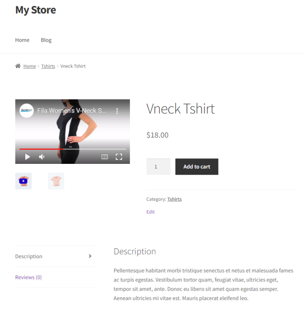 VideographyWP Pro WooCommerce Product Gallery Video
