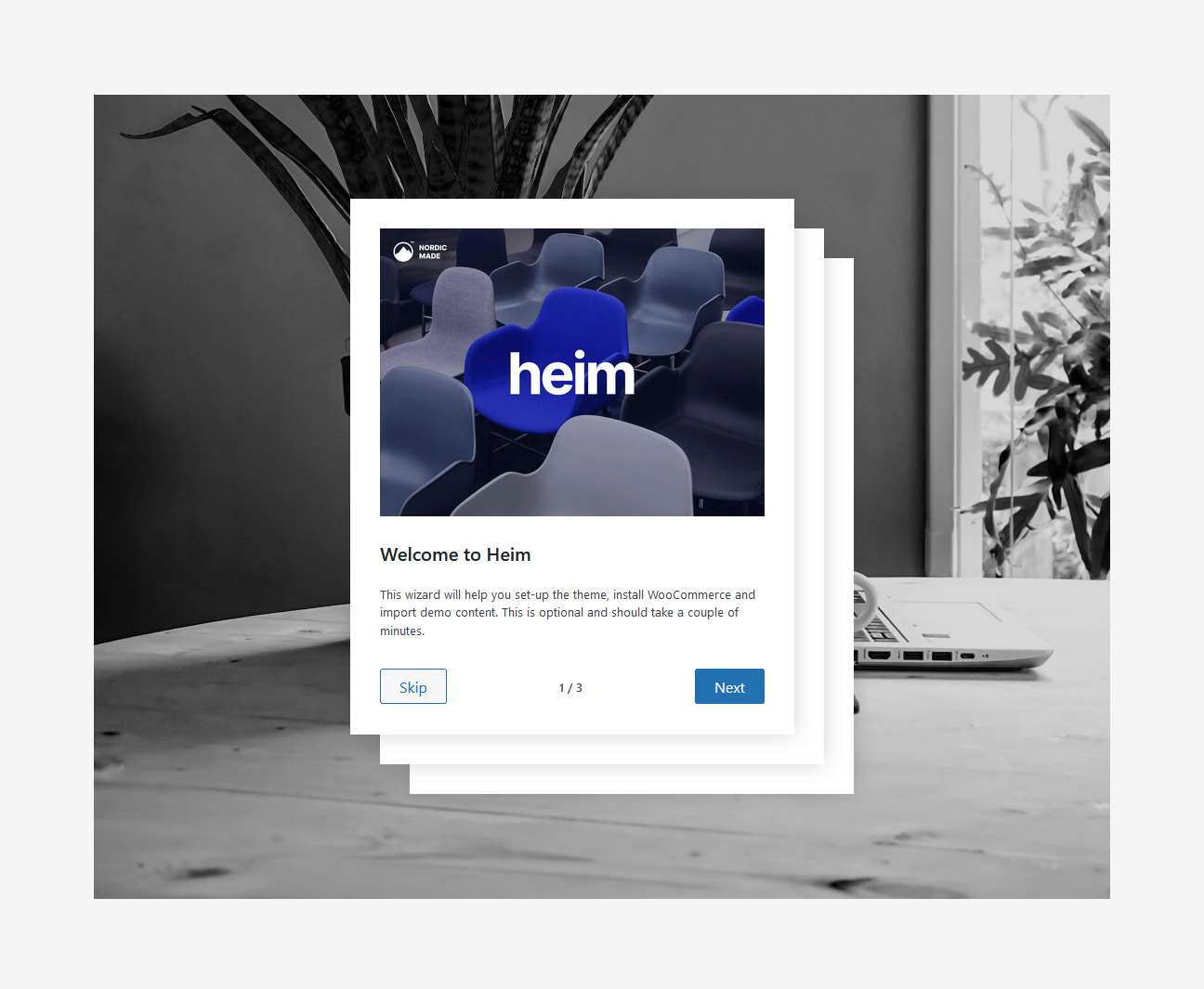 Heim Minimalist WooCommerce Theme - Setup Wizard