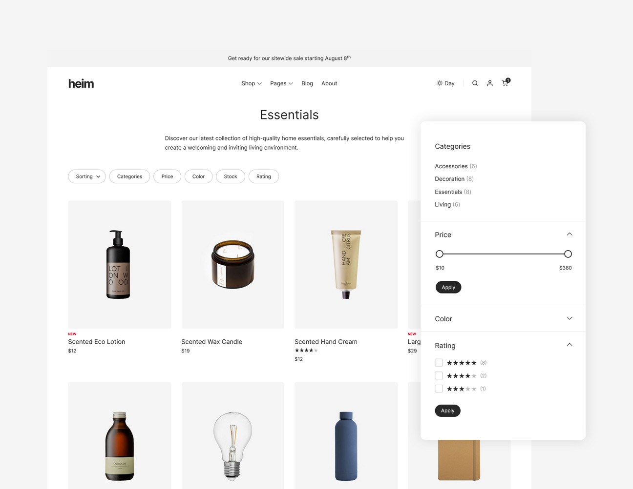 Column Menu Heim - Home and Furniture WooCommerce Theme