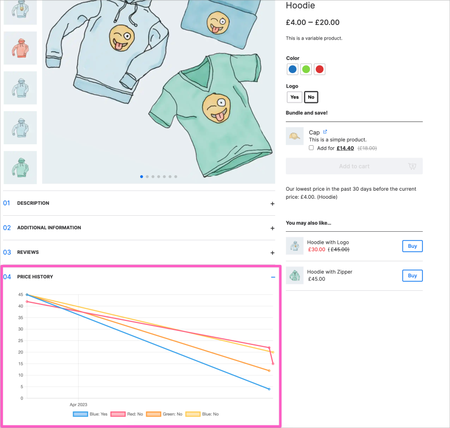 Qala Product Price History for WooCommerce