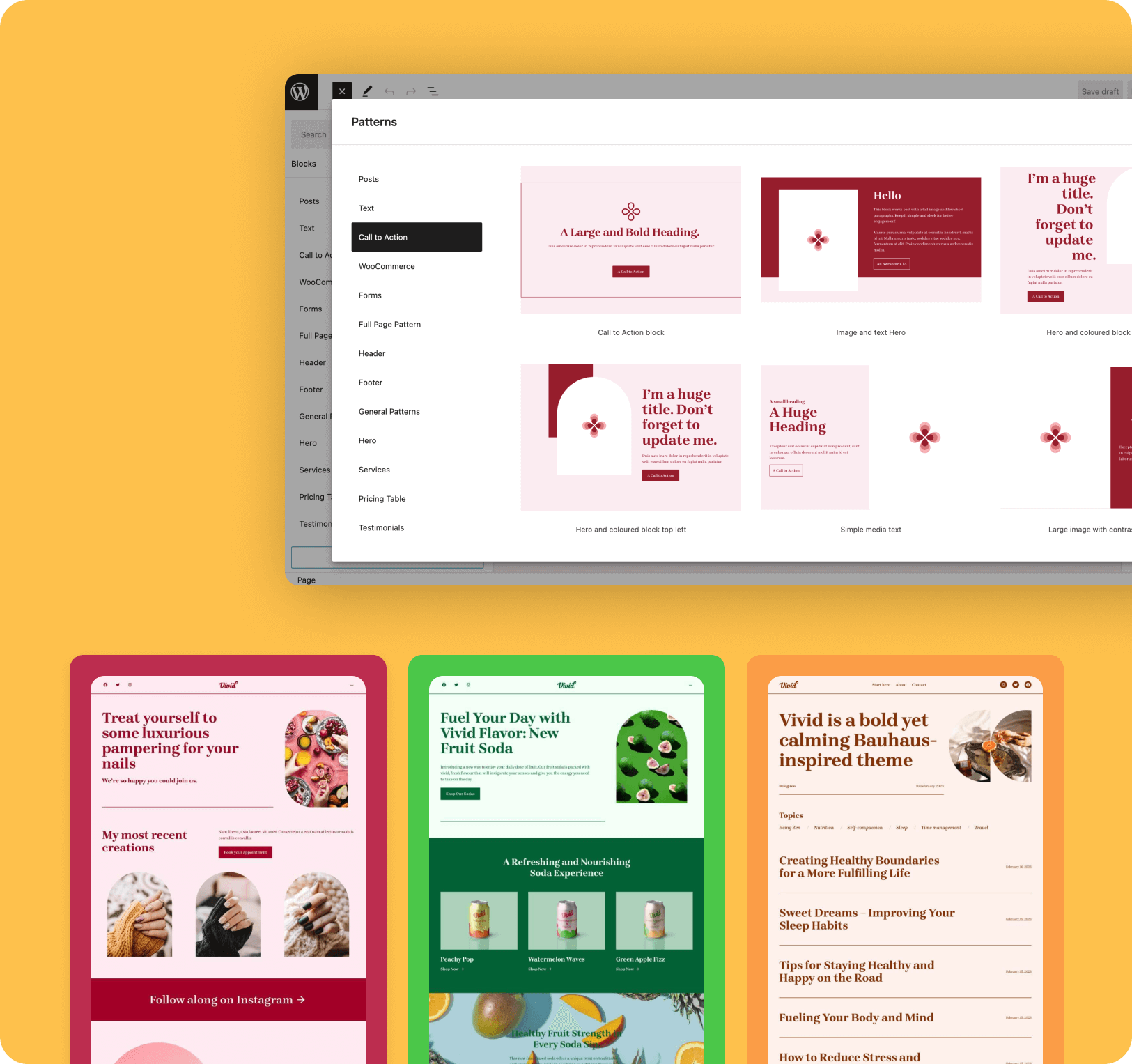 Vivid Feature - Patterns and Variations