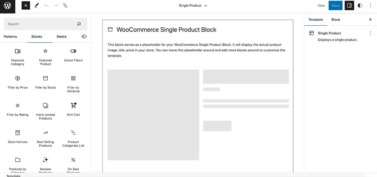 single product block
