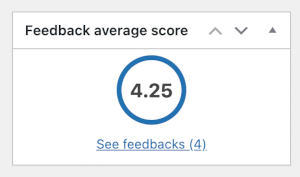 Average score based on add to cart feedbacks