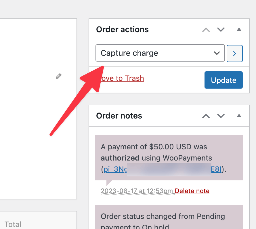 Authorize and capture Documentation - WooCommerce