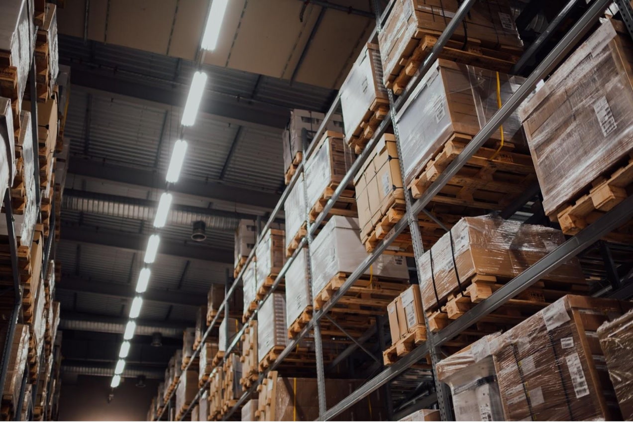 warehouse full of boxes