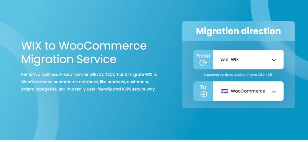 Wix to WooCommerce migration information