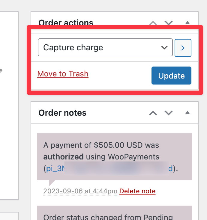 Authorize and capture Documentation - WooCommerce