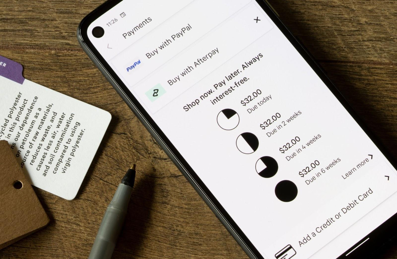BNPL options on a phone