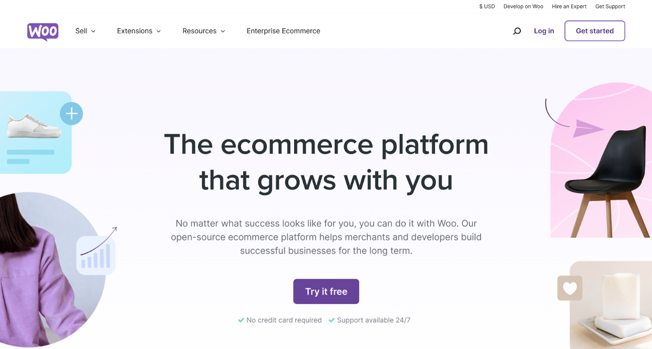 WooCommerce homepage