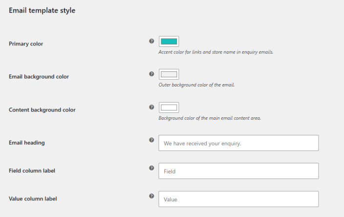 Email Template Style