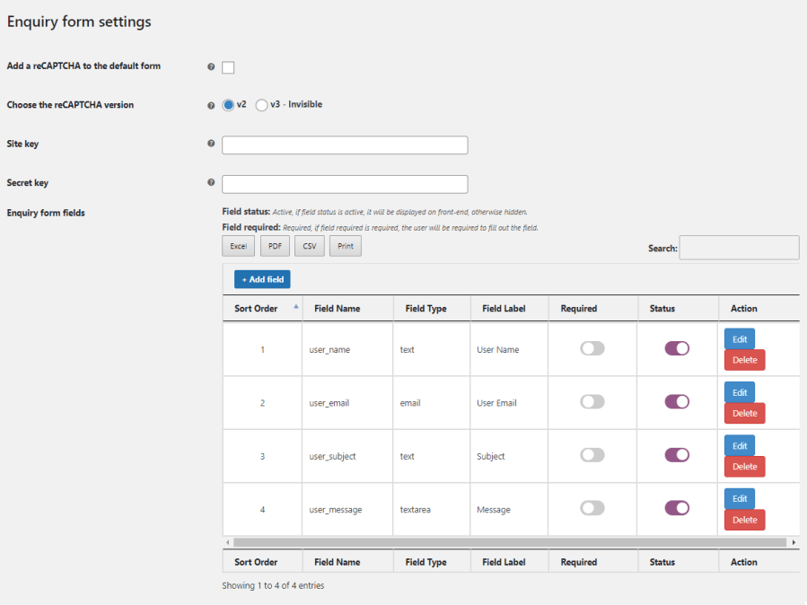 Manage how you want to receive product enquiries