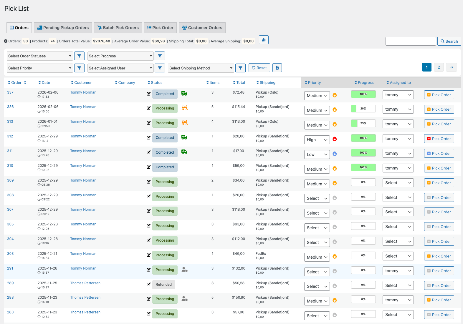 Pick List - WooCommerce Marketplace