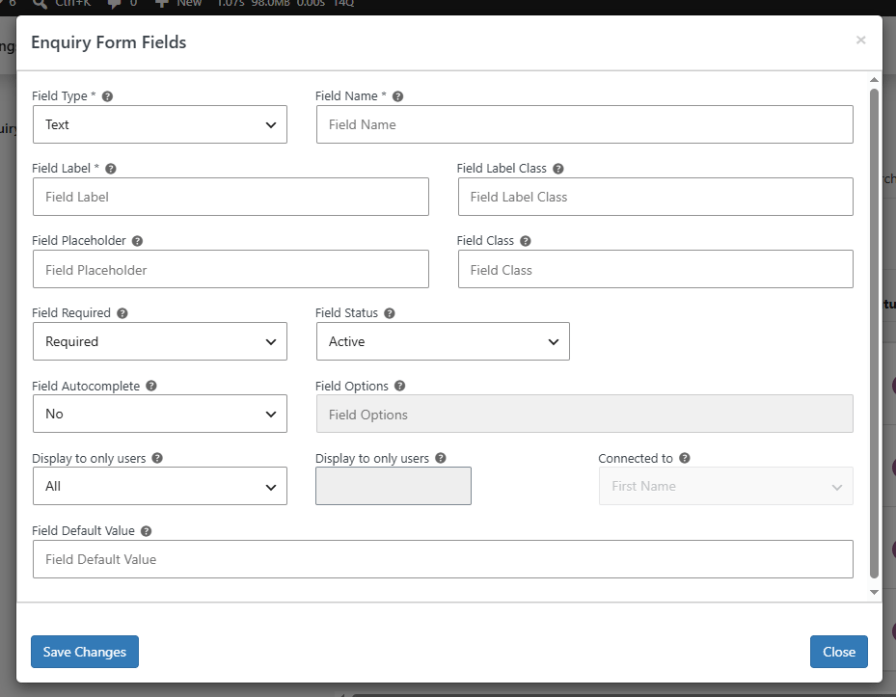 Fully Customize the Product Enquiry Form