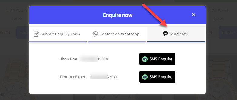 Product Enquiry Using SMS