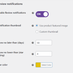 Review notifications settings