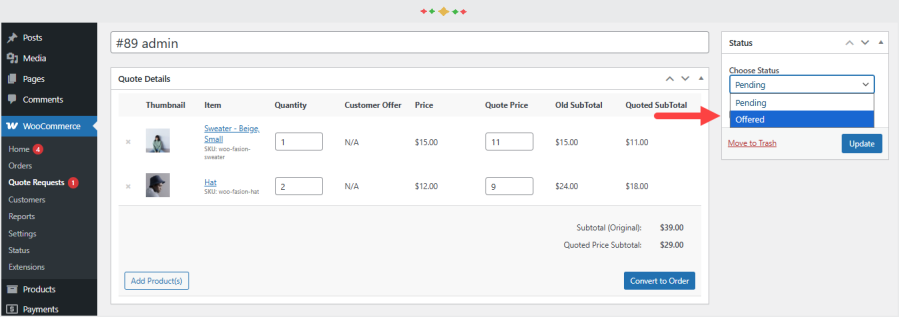 woocommerce price on request and quote plugin