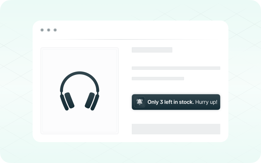 WooCommerce low-stock alert showing limited inventory message
