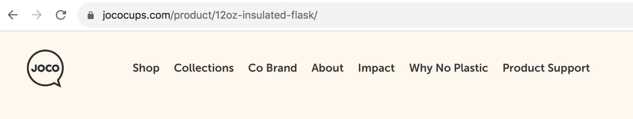 product URL for Joco Cups with the "insulated flask" keyword