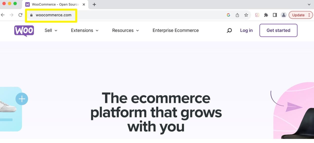WooCommerce.com SSL certificate shown in a browser 