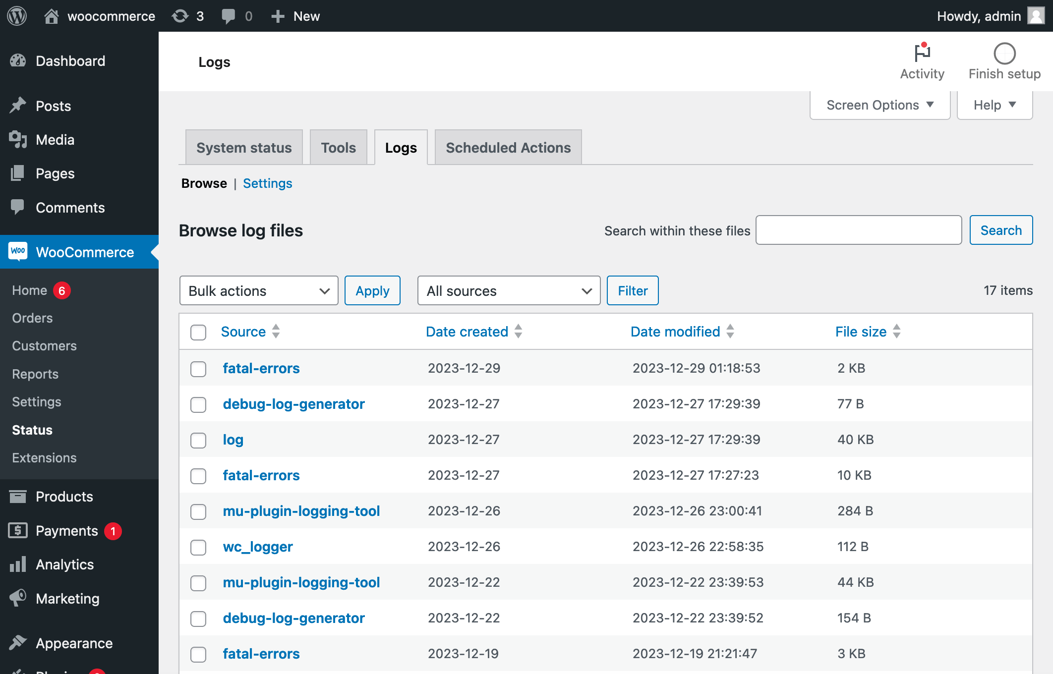 Finding PHP error logs Documentation - WooCommerce