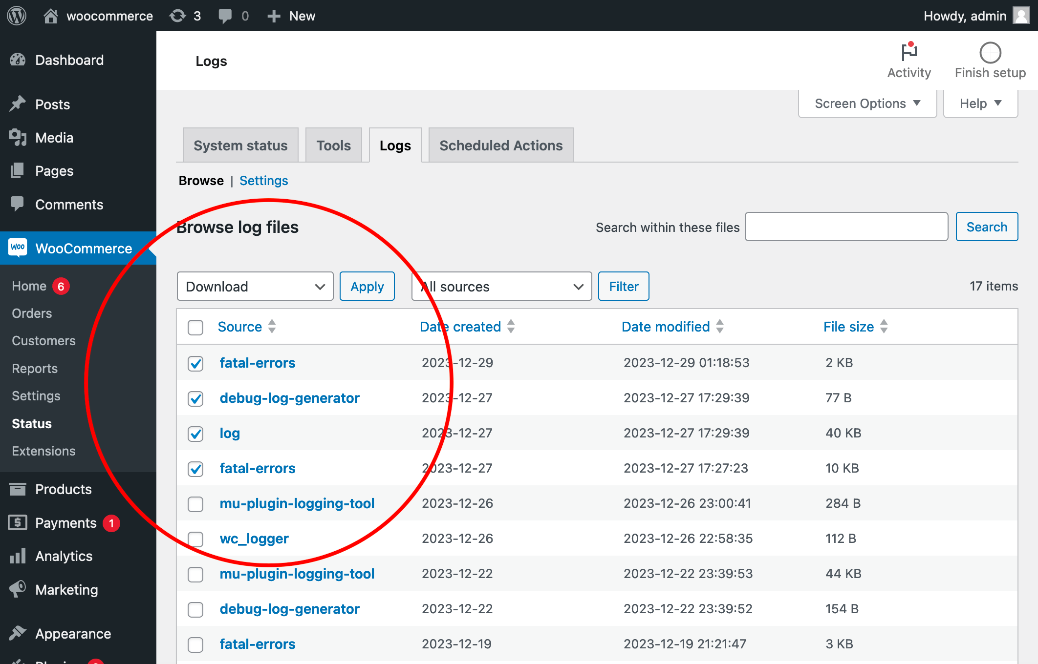 Finding PHP error logs Documentation - WooCommerce