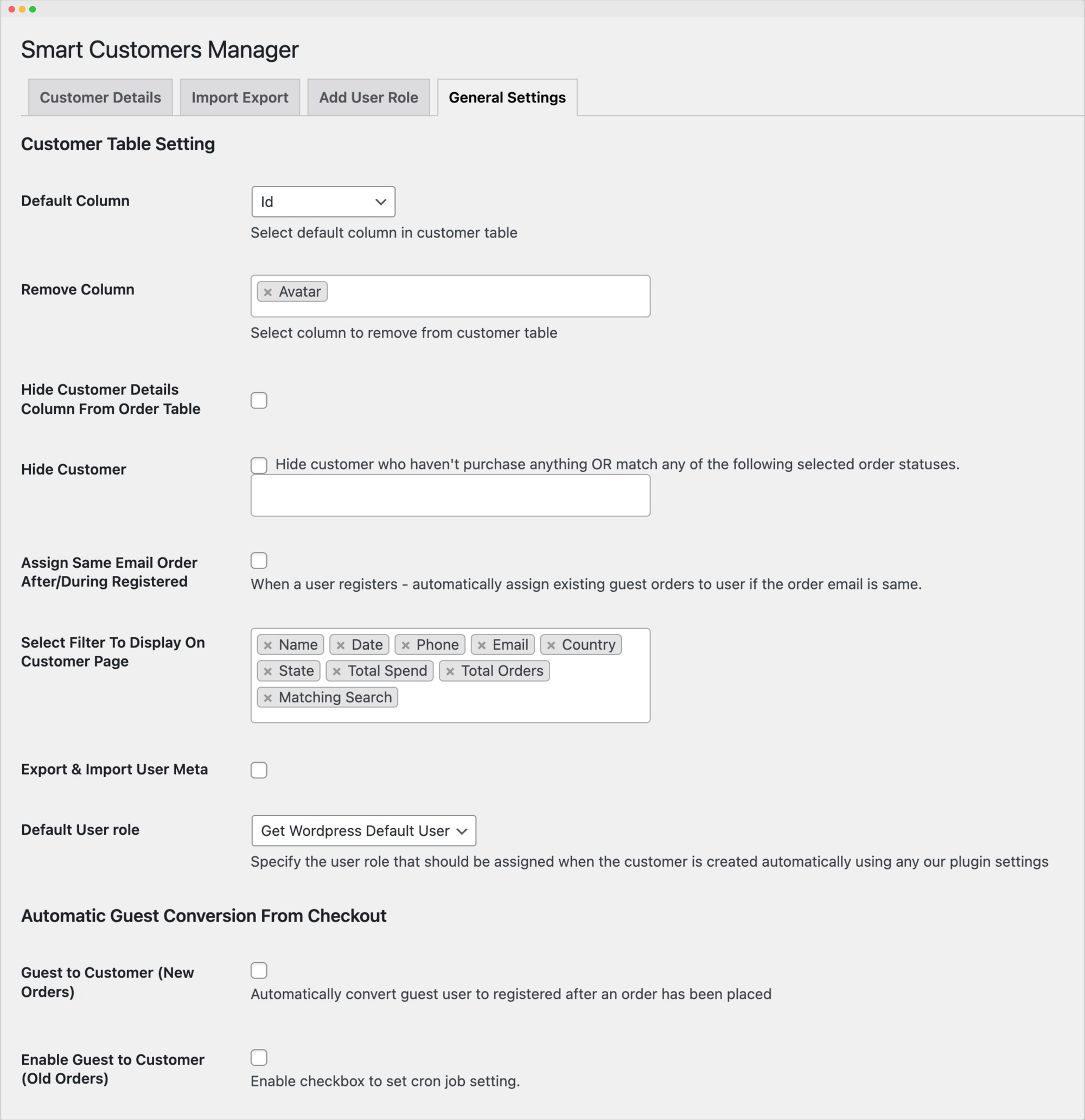 Customer Manager for WooCommerce - Bulk Edit, Import/Export