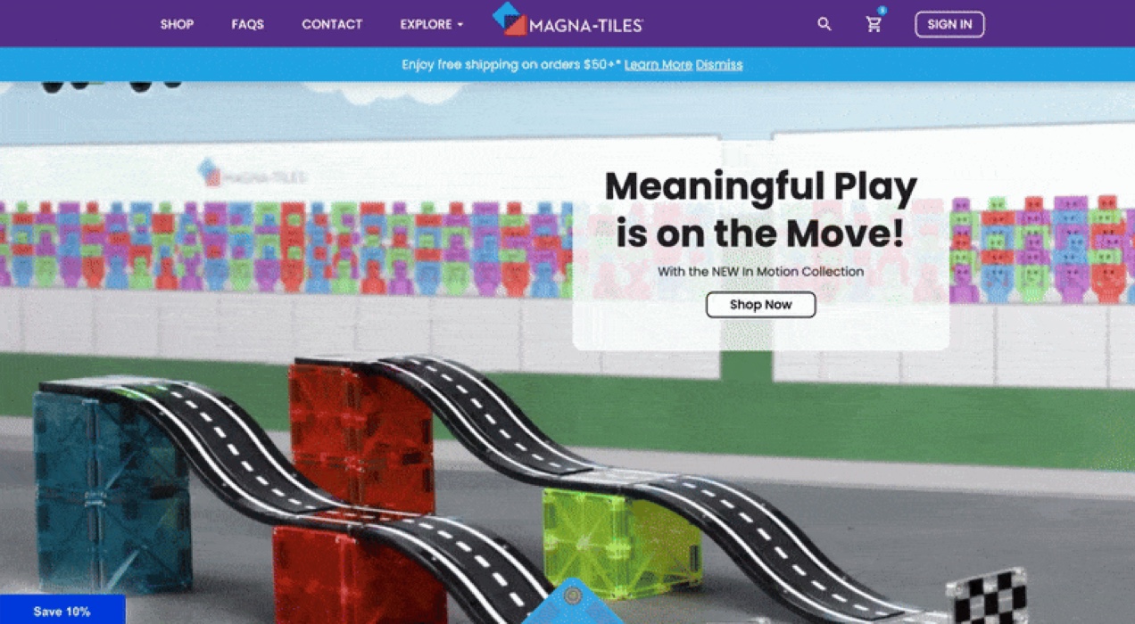 Magna-Tiles homepage