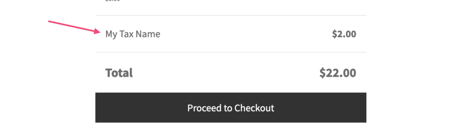 When Display tax totals is set to Itemized, then on the cart/checkout page the tax is named as per the tax rate's Tax Name, e.g. My Tax Name. 