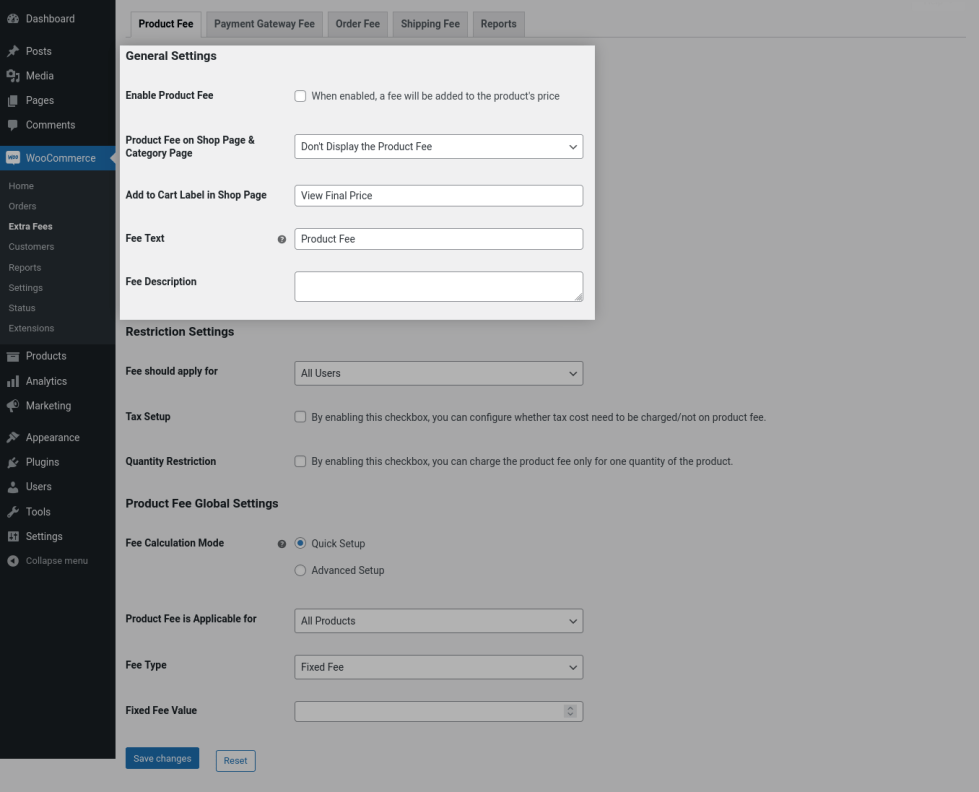 Extra Fees for WooCommerce Documentation - WooCommerce