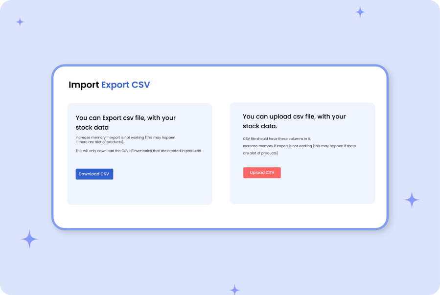 Import and export location-based stock management for WooCommerce inventory system