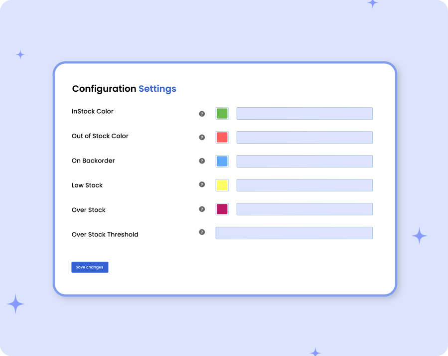 Manage stock configurations for multi-inventory WooCommerce system with settings for stock control and allocation