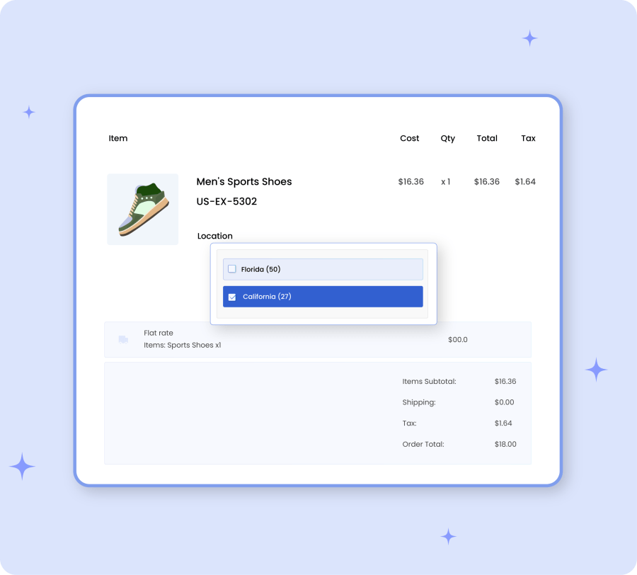 Admin can allocate appropriate inventory to products based on stock availability and location