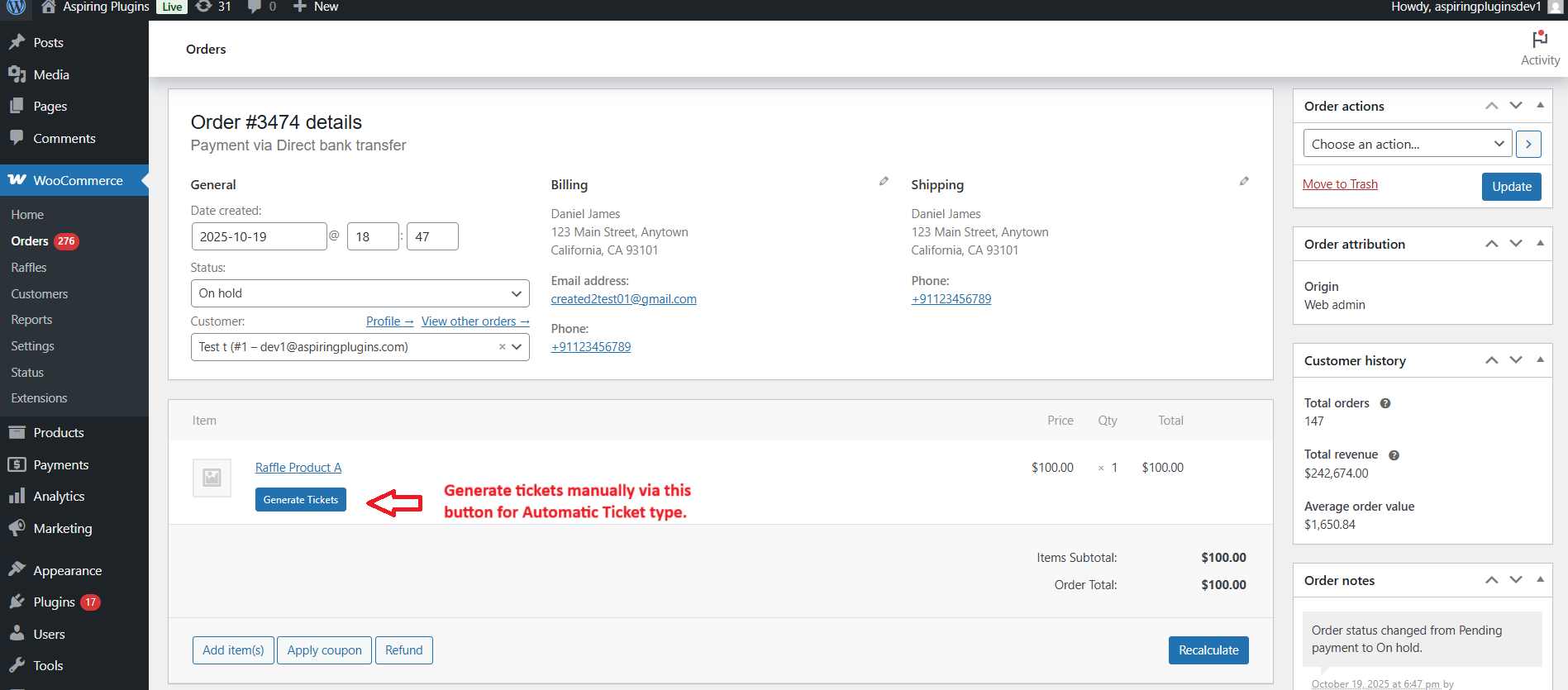 Ultimate Raffle Ultimate Raffle Documentation - WooCommerce