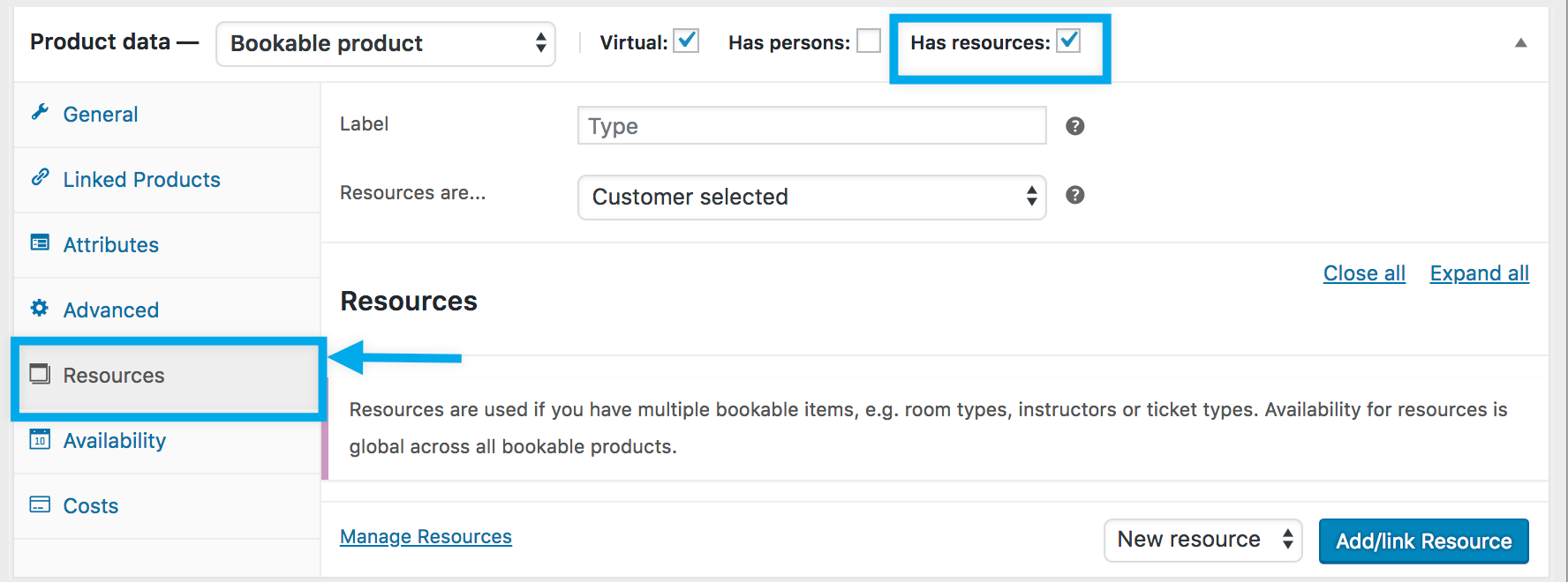 Resources for Bookable Products Documentation