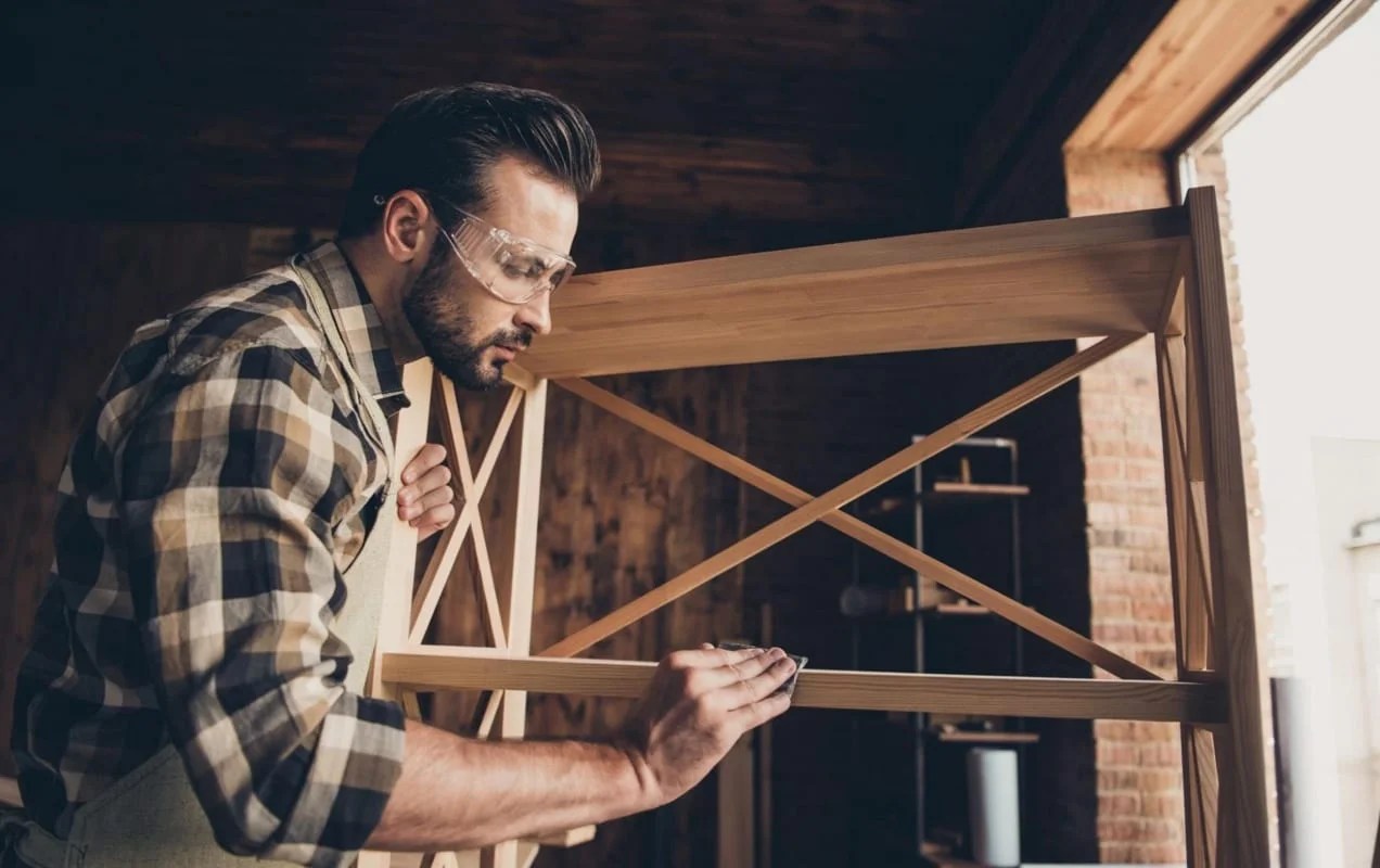 artisan working on furniture