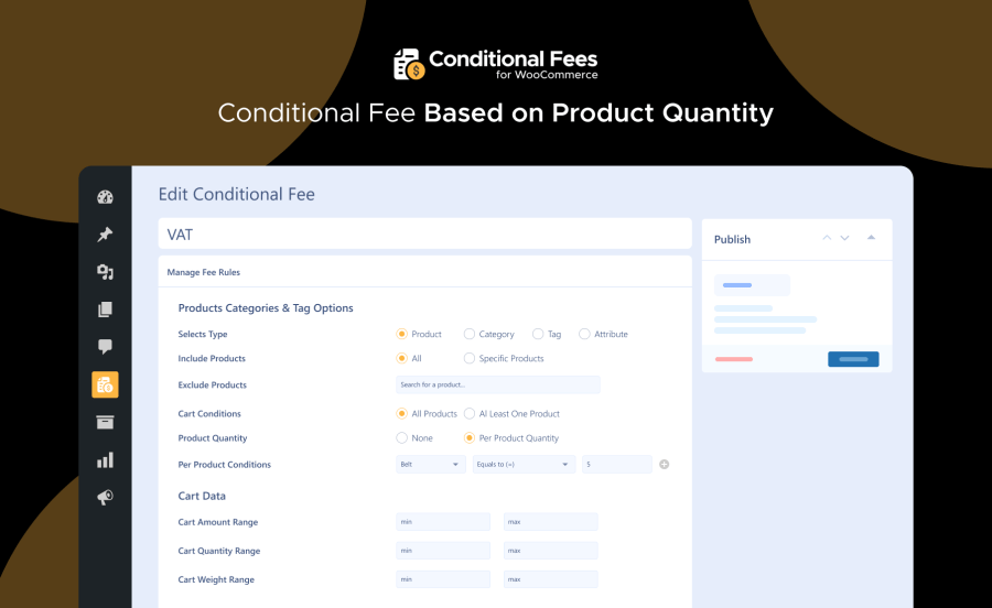 Conditional Fee Based on Product Quantity