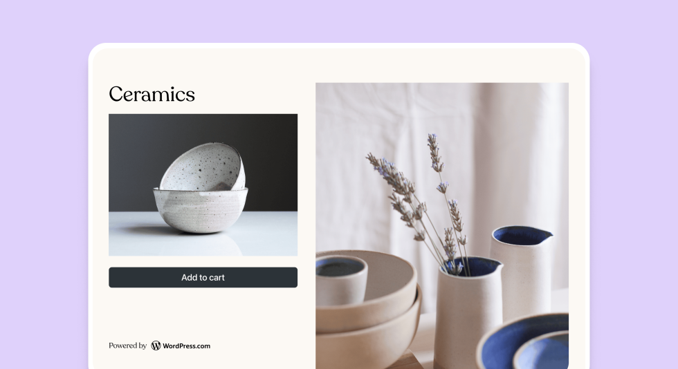 Online ceramics store