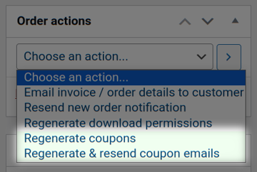 Smart Coupons - Regenerate & Resend from Order actions